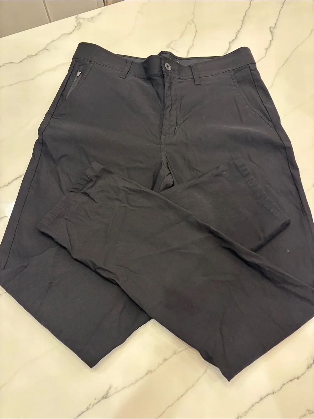 Weatherproof Men's Straight Chinos in black- 36x34